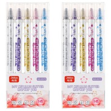 DOnG-A Pms JIMIAO 圓點金屬亮粉麥克筆, 5色, 2個