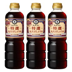 kikkoman 龜甲萬 特選日式醬油, 750ml, 3個
