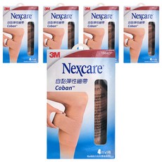 3M Nexcare 自黏彈性繃帶 1584CP 4吋, 5捲, 1捲