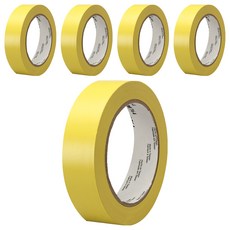 3M 地板標線 764 膠帶 黃色 25.4mm x 32.9m, 5個