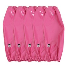 TEAM COOK 亮面防水袖套, 粉紅色, 5個