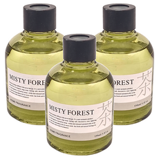 SC優選 植物精油 東方茶香乾花無火香薰擺飾, 梅子煎茶, 150ml, 3瓶