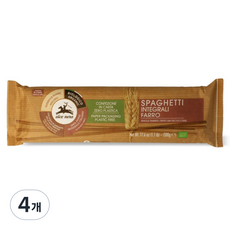 알치네로 유기농 파로통밀 스파게티 고단백 고식이섬유, 500g, 4개