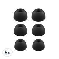 SPACE SHIELD Galaxy Buds2 Pro 相容耳塞 S + M + L 套組, 單一商品, 黑色