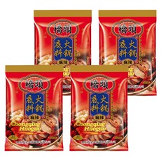橋頭 火鍋底料 重慶麻辣火鍋湯底 道地風味, 4包, 400g