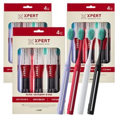 XPERT 積雪草敏感牙齦護理超細毛牙刷, 4入, 3個