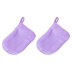臉部護理毛巾, 2個, 紫色