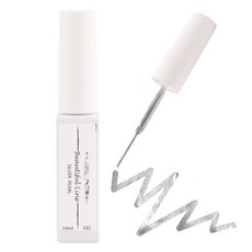 아이빛 네일아트 컬러 라인 젤네일, 10 실버펄, 10ml, 1개