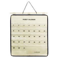 AUBEMONT 口袋生活費日曆, 1個, 黑色