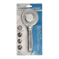 ForeverFun 永悅 舒柔混合增壓三段鍍鉻蓮蓬頭, 銀色, 1個