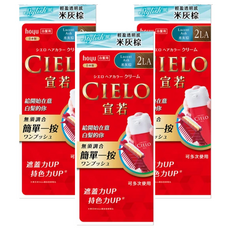CIELO 宣若 EX 染髮霜 簡單一按 白髮用, 2LA 米灰棕, 3盒