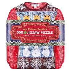 eurographicspuzzles 鐵盒拼圖 PZ56627 13歲以上, 聖誕醜毛衣, 550片, 1盒