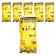 하얀손 국내산 미니 고무 장갑, 옐로우, 소(S), 60개