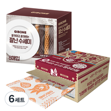 기본에 빨아쓰는 행주타올 30p + 잘난 망사 수세미 2종 x 4p, 6세트