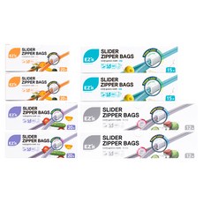 EZn이지엔 슬라이더 지퍼백 4종 세트, 혼합, 67개입, 2세트