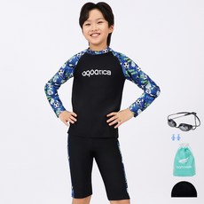 aquatica 兒童選手泳鏡防曬衣5件組 AQAJTP24001