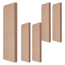 素色防滑樓梯墊, 5個, 米色