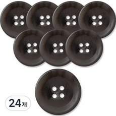 Button King 東大門鈕扣王 高級霧面大衣開襟衫鈕扣 DGY現代風 25mm, 灰色, 24個