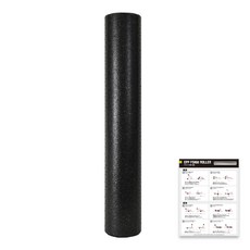 트라택 EPP 폼롤러 + 운동법 매뉴얼, 블랙, 1개