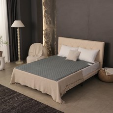 Ilwoul 日月 黑色花崗巖分離式暖房碳纖維電熱墊, 黑灰色, 雙人(140 x 180 cm)