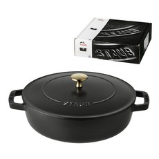 스타우브 블레이저 소테팬 냄비, 24cm, 블랙, 1개