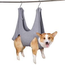 Isamsido 寵物美容吊床 S號, 灰色, 1組