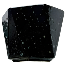 六角小付 日本製, 天目油滴, 1個