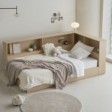 도모 캐비넥스 헤드 수납형 침대 프레임 단품 방문설치, 우드