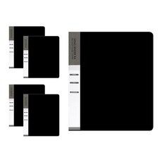 3孔資料夾 A4, 黑色, 5入