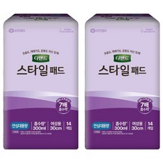 디펜드 여성용 스타일 패드, 14개입, 2개, 안심대용량