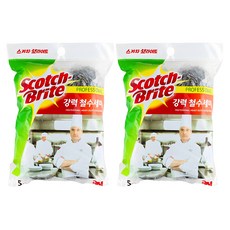3M Scotch-Brite 百利 強力鋼絲絨, 2個, 單一顏色, 5入
