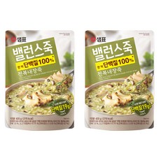 샘표 밸런스죽 전복내장죽, 420g, 2개