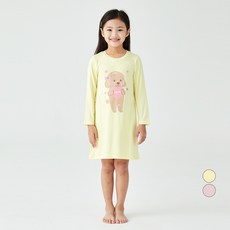 Lolly Tree 女童款小狗印花長袖連身裙 D225