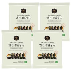 MANJUN 兩次烘烤韓式飯捲專用海苔, 25g, 4包