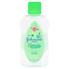 Johnson's 嬌生嬰兒潤膚油 滋養配方 蘆薈精萃 維生素E 保濕滋潤 125ml, 1瓶