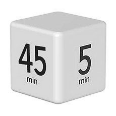 REQIR 立方體重力翻轉計時器 中時段 5-15-25-45分鐘, 單一商品, 1個