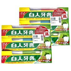 T.KI 白人 牙膏特特號 3條+牙刷3支組 (顏色隨機), 160g, 2組