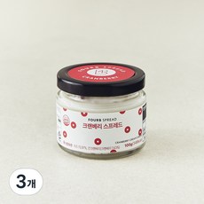 포비아워스 크랜베리 스프레드, 3개, 100g