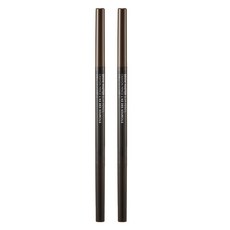 더페이스샵 브로우마스터 아이브로우 슬림 오토펜슬 0.05g, 02 브라운, 2개