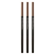 더페이스샵 브로우마스터 아이브로우 슬림 오토펜슬 0.05g, 03 누디브라운, 3개