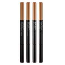 더페이스샵 브로우래스팅 프루프 아이브로우 펜슬 EX 0.2g, 01 라이트브라운, 4개