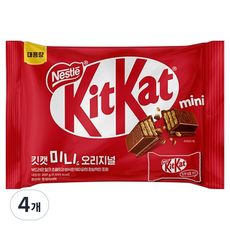 KitKat 미니 오리지널 초코바 33p, 297g, 4개