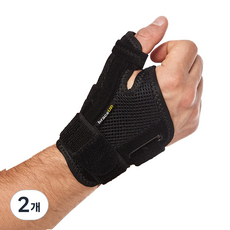 브랜드엘 엄지손가락 3단밴드 손목보호대, 2개