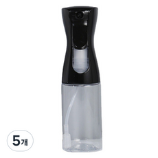 고압 안개 스프레이 분무기 200ml, 블랙, 5개
