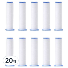 Sheriel 浴室用高級刷頭過濾蓮蓬頭濾芯, 20個, 無香