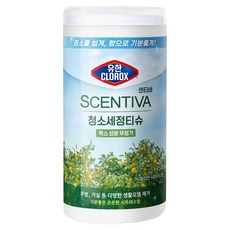 유한클로락스 센티바 청소세정티슈 시칠리안시트러스향 95매, 1개