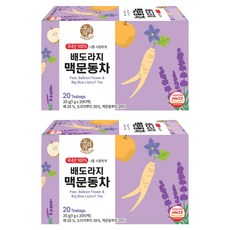 SONGWON 松園食品 梨桔梗麥門冬茶 茶包, 2個, 20入, 1g
