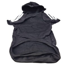 狗狗衣服 寵物連帽衫 黑色 4XL, 1組