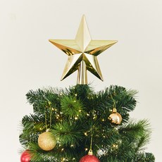 크리스마스 트리장식 토퍼 별, 골드, 25cm, 1개
