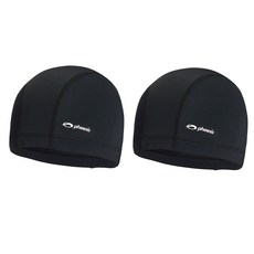Phoenix 彈性泳帽 PCN-01, 黑色 + 黑色, 1套
